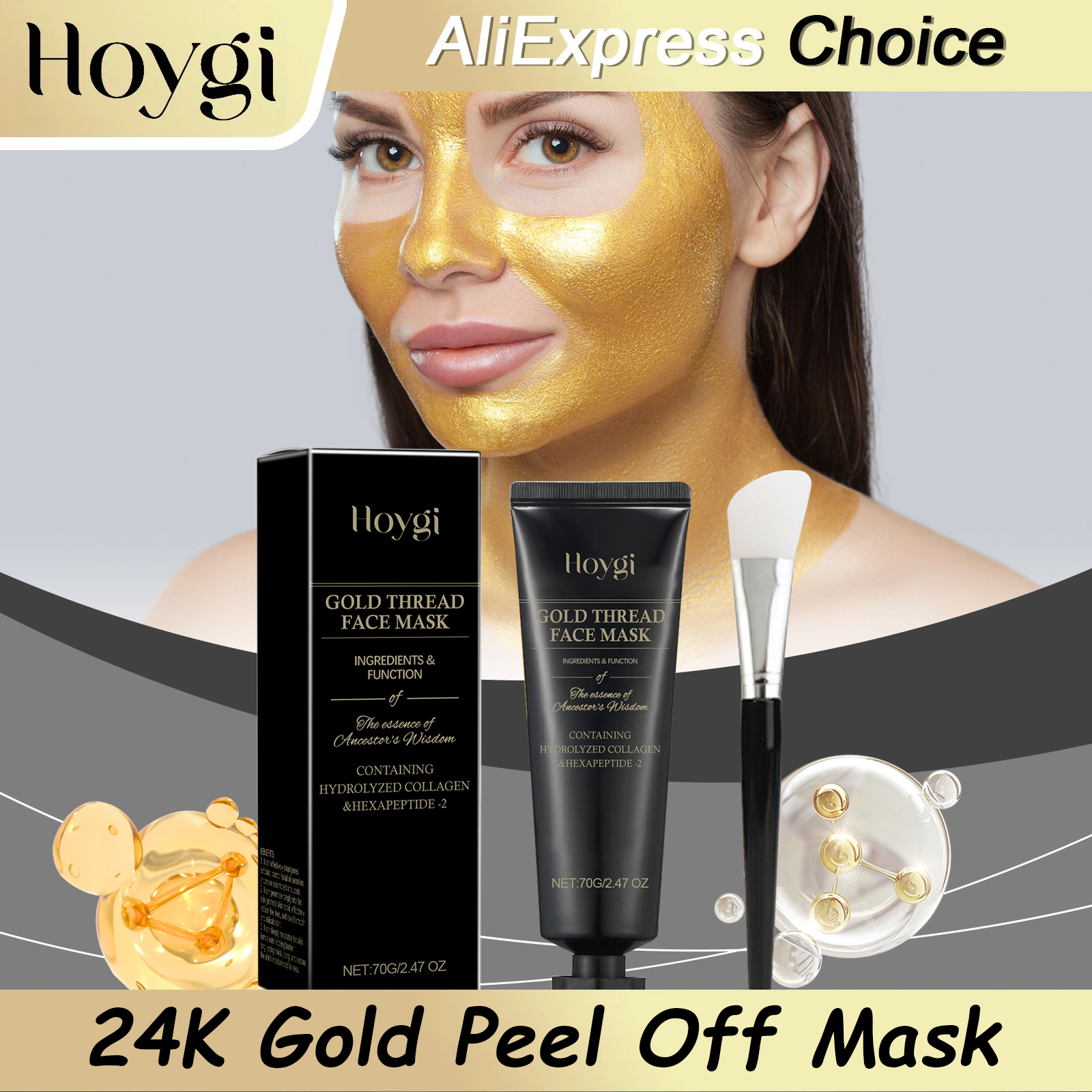 Skincare Luxury Whitening - HOYGI 24K Gold Peeling Face Mask