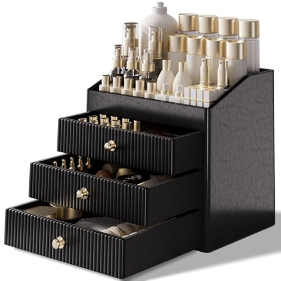 Luxury Skincare & Spa Photos - Luxury Makeup Organizer with 3 Shelf