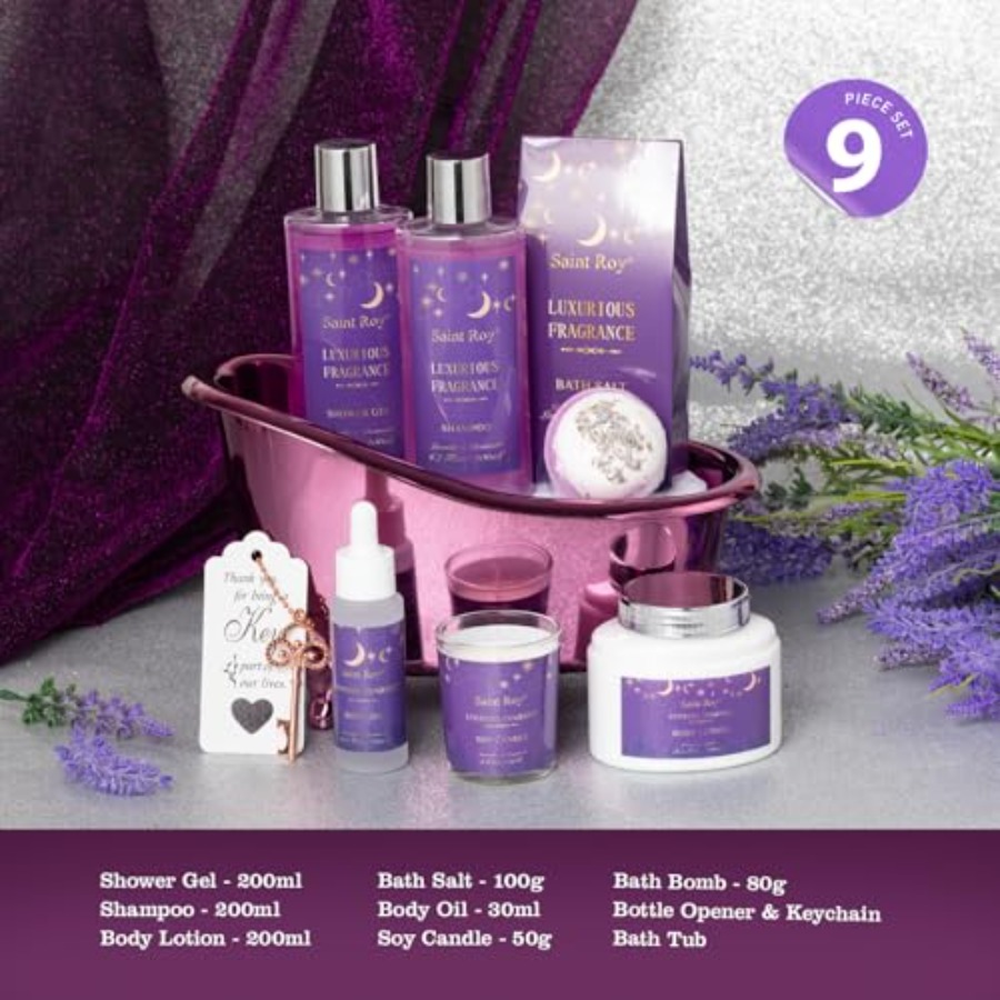Bath Basket Spa Kit Spa Gifts  - Luxury Skincare Gift Set For Women recensione e prezzo