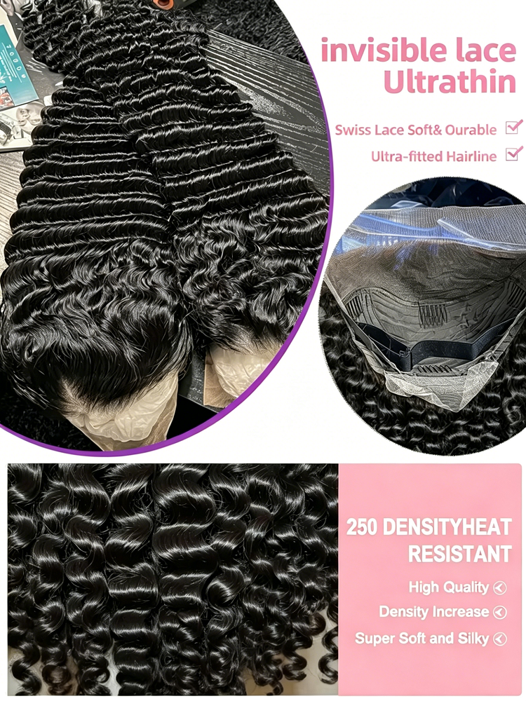 13x6 HD Loose Deep Wave Lace F - Luxury Skincare Design recensione e prezzo